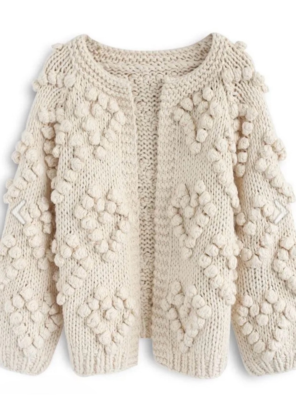 Chicwish Knit Your Love Cardigan in Ivory